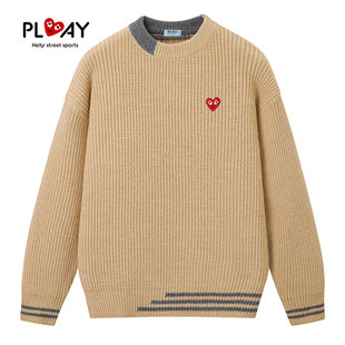 HEITY 简约风圆领内搭打底衫 官方针织衫 潮牌男女款 秋冬新款 PLAY