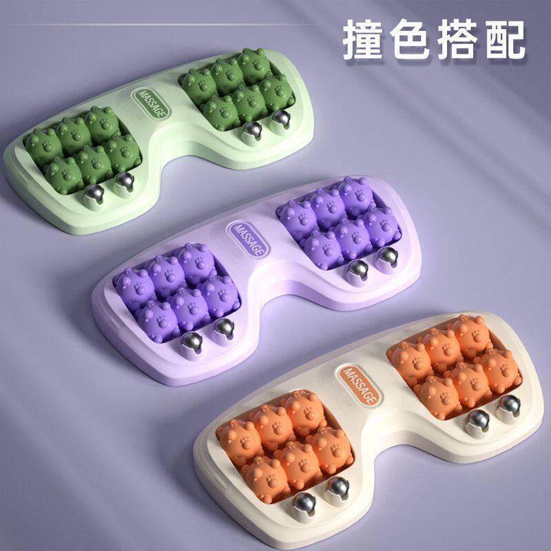 猫爪足底按摩器家用成年人脚部足疗养生腿部穴位磁疗四排滚轮脚底