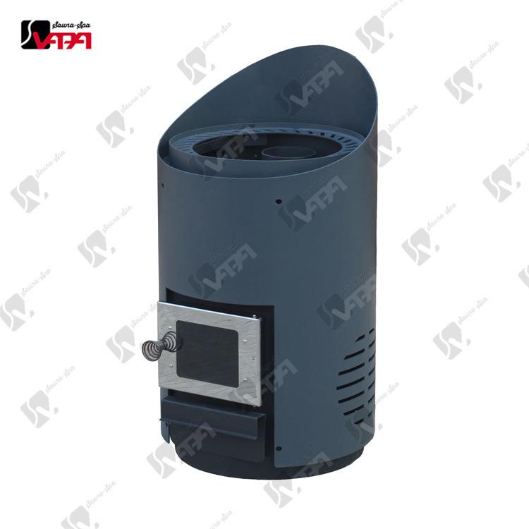 威帕桑拿工厂发货 桑拿炉烧柴炉斜边木柴燃烧炉10-15KW 3MM户外