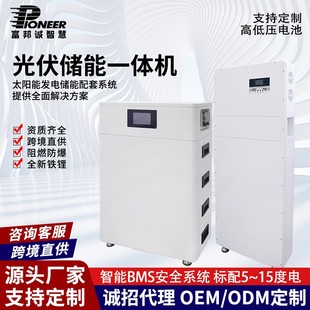 户用光伏储能电源蓄电池柜太阳能供电系统储能一体机工业储能系统