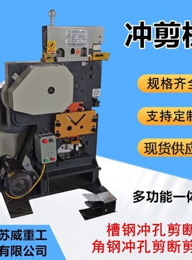 QA32-10B多功能冲剪机 角铁剪断冲孔 机械冲剪机