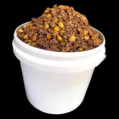 5斤桶装发酵玉米大物窝料小麦老坛五谷杂粮野钓鲫鱼草鱼鲤鱼饵料
