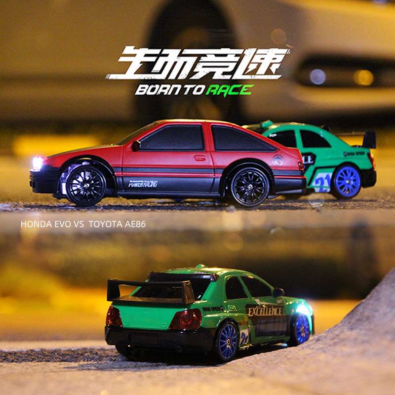 AE86rc遥控车四驱漂移赛车充电高速比赛遥控汽车男孩玩具GTR