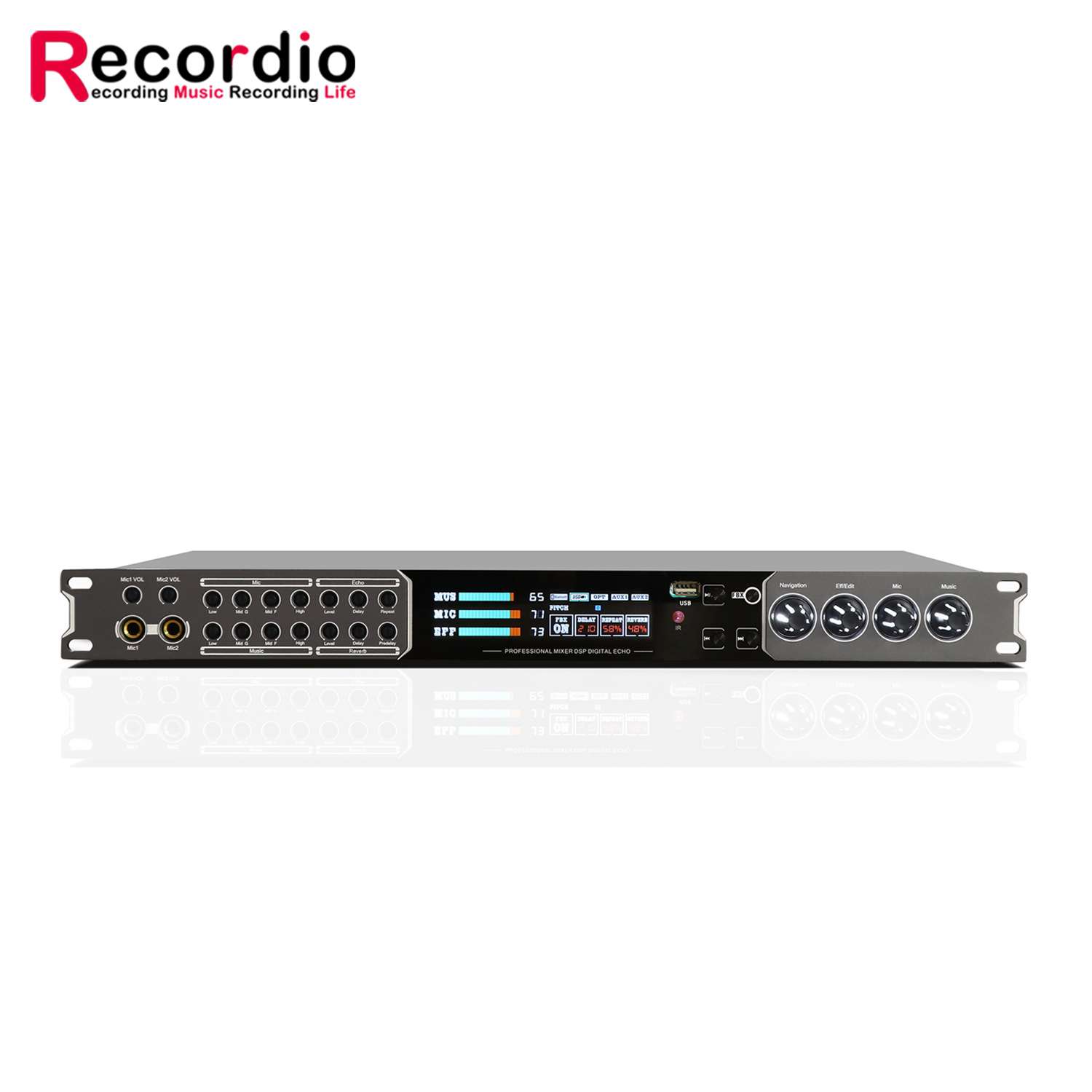 GAX-G500 工厂 专业前级效果器 家用KTV人声数字混音效果器