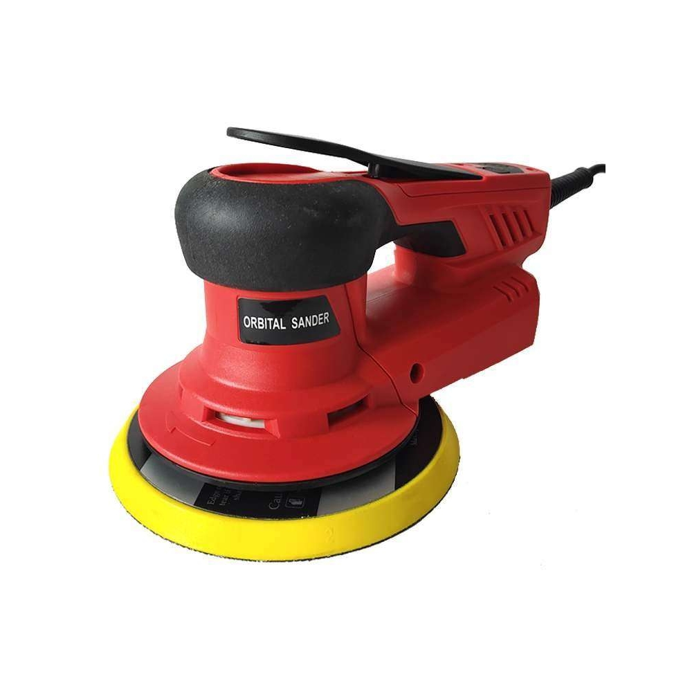 汽车打磨6寸电动砂纸机中央集尘偏心5.0mm原子灰腻子打磨机干磨机