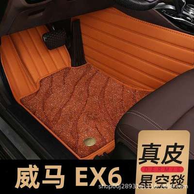 威马ex6专用汽车脚垫全包围地毯内饰改装用品配件丝圈主驾驶