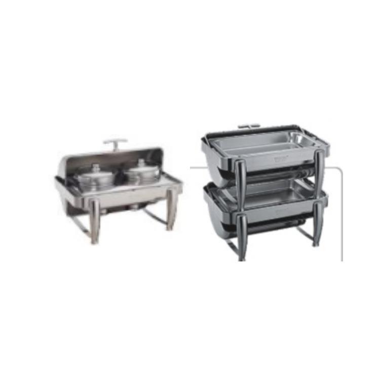 YUFEH宇辉商用2x4.5升长方形仿铸脚全翻盖豪华自助汤炉直销