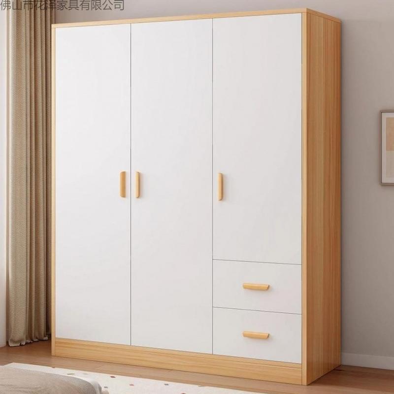 衣柜家用卧室出租房屋用简易组装儿童衣橱经济型对开门收纳大柜子