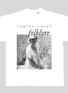 Taylor swift 美式短袖T恤 folklore
