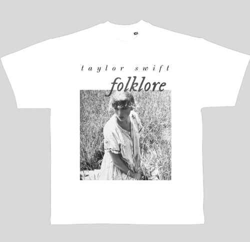 Taylor swift 美式短袖T恤 folklore