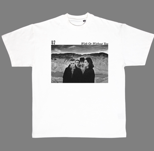 U2 t恤 Shirt 爱尔兰摇滚乐队 Joshua tree with or without you