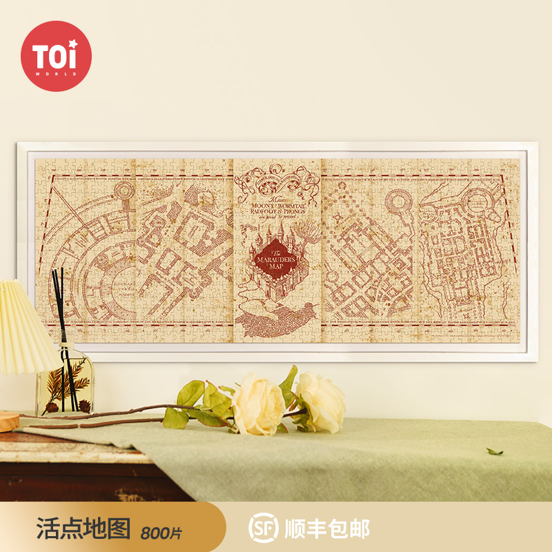 TOI图益潮玩哈利波特拼图800片
