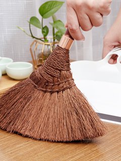 桌面棕毛清洁扫小扫把笤帚鬃毛迷你除尘扫灰扫床扫炕刷子簸箕套装