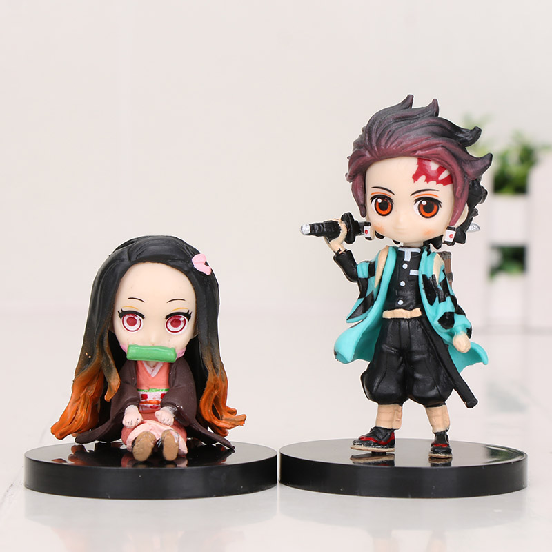 极速6pcs/set Anime Demton Slayer Kimetsu No Yaiba Figure
