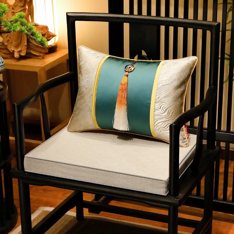 新品中式乳胶椅子垫红木沙发坐垫实木家具圈椅Q太师茶椅垫定制餐