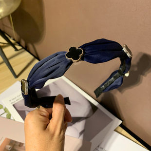 极速Thousand bird nlattice hair hoop cashew nut flower Korea