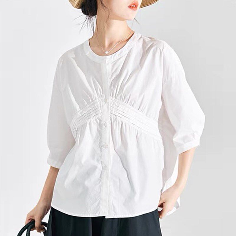 新品孕妇装春夏上衣20D25新款白色孕妇衬衫