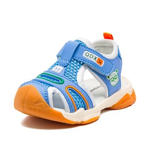 幼儿包头1 小童男u童凉鞋 3岁2软底防滑机能 子镂空夏季 极速宝宝鞋