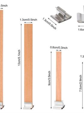 极速30pcsd Highf Quyalit ooden Candle KORWick With ClipW Bas
