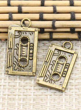 极速古青铜DIY吊坠 饰o品配件 录音带 23x12mm 20个 T10381