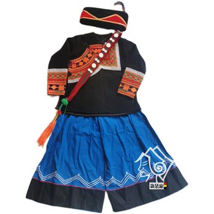 极速凉山彝族儿童服装男女童装套装少数民族M传统服饰小学幼儿园