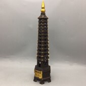 极速古玩铜器收藏13层十三层文昌塔E工艺精湛 高约家居摆件高约30