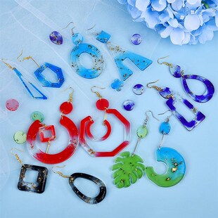 极速Earring Pendant Resin Molds Silicone Mold For DIY U.V Re
