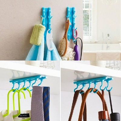 极速Kitchen Rack Holdert Hook Ceiling Wall Cabinet Hanging