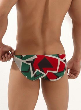 极速Print Swimsuit Men Sexy Thong BathingL Suit Mens Swimwea