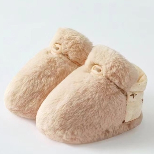 秋冬毛毛鞋 12个月袜鞋 加厚M夹棉保暖步前软底儿童 子0 极速婴儿鞋