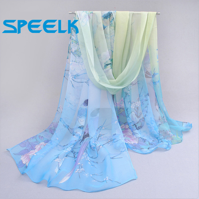 极速8 Colors New Chiffon Scarves  Women Summer SiUlk Scarf C