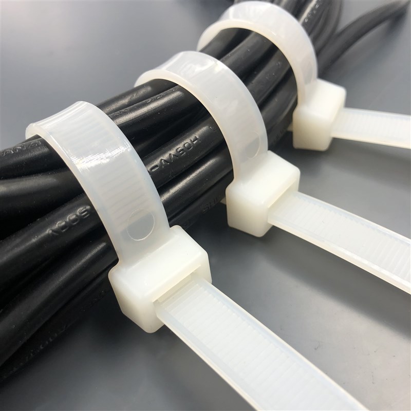 国标尼龙扎带长20厘米4x200vmm中号500根宽3.6抗紫外线束抗老塑料