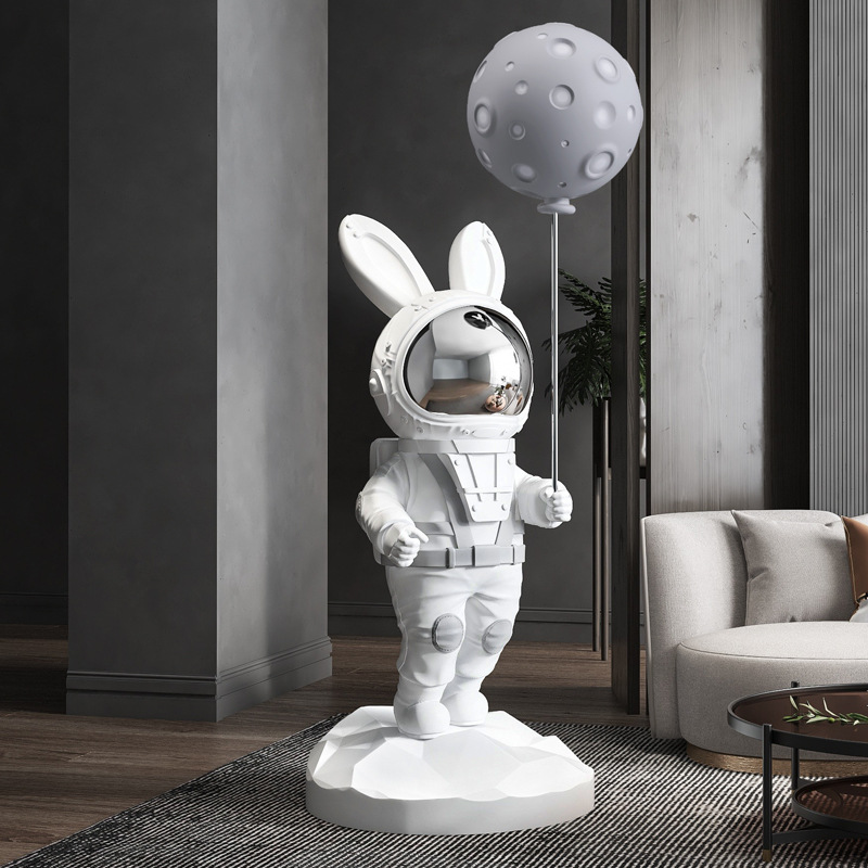 极速宇航员大型落地客厅摆件家居饰品太空兔沙发电视W柜旁乔迁开