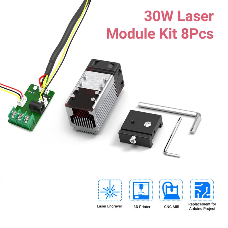 极速30W Laser Engraver Module Kit with 450nm 7.S5W Blue Lase