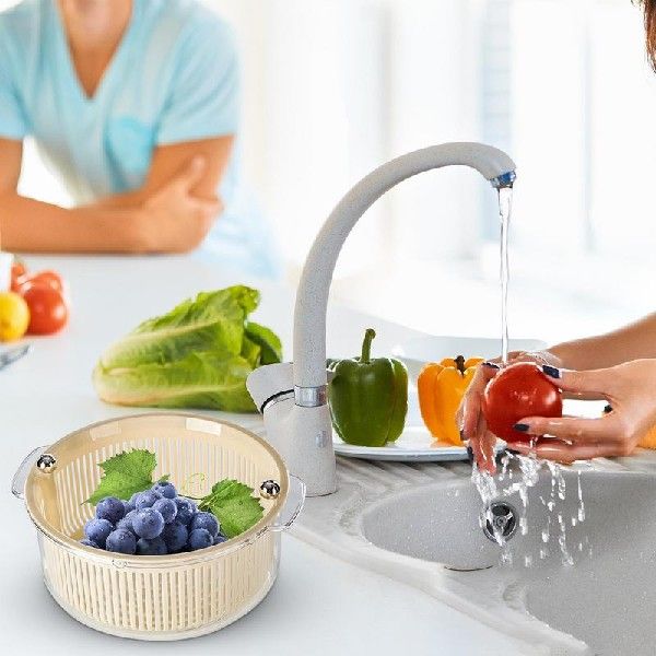 极速Kitchen Colander Hollow Spinning Out Over XThe Sink