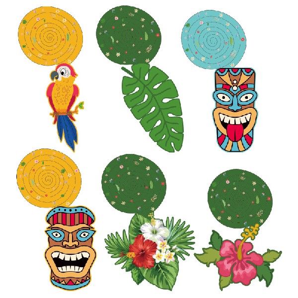 极速Hawaiian Theme Paty Decor Tropical Plants TTurtle Leaf