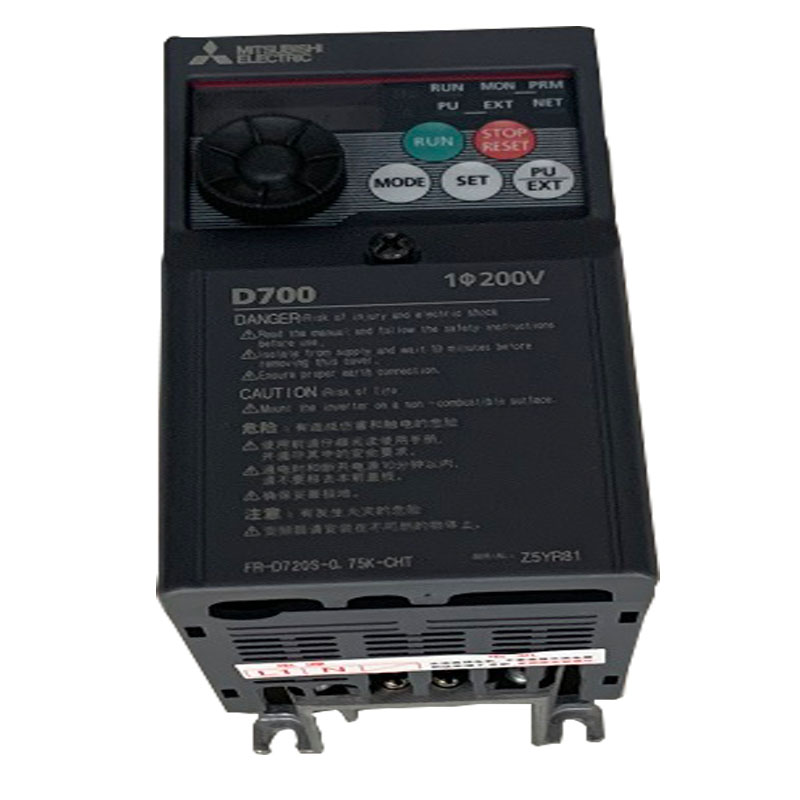 极速三菱d700变频器D720S-0.4K-CHT 1.5kw 3.7 0.75 U1.5 单相220
