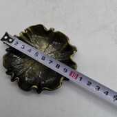 铜烟灰缸 铜笔洗 W家居用品摆件 铜荷花蛙碟 极速古玩铜器收藏