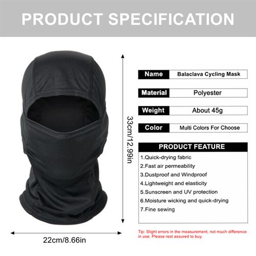 极速Multicam Camouflage Balaclava Cap FJull Face Shield Cycl