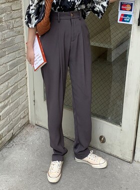 极速HziriP Elegalnt Formal High Waist Harem Straight Pants W