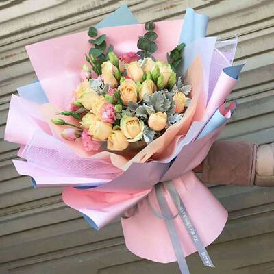 极速20pcslot Square Flower Wrapping Paper BouqueTt Floral Gi