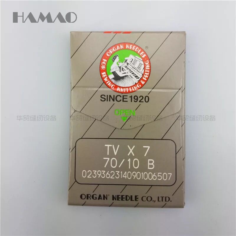 极速进口风琴机针TV*7 TV X7绷缝机针双针链条车T针埋夹车机针绷