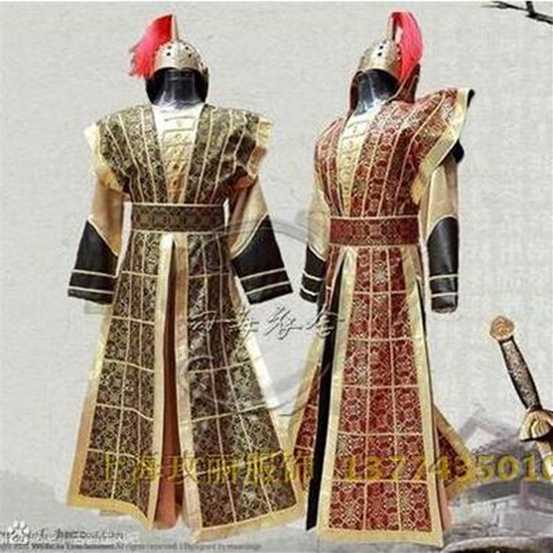 极速将士服铠甲士兵古p代盔甲统领元帅武将秦朝三国晋唐朝年会演
