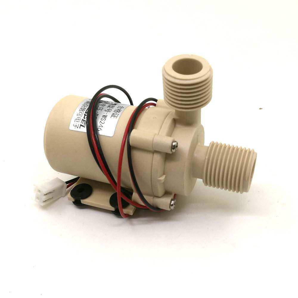 极速12V24V无刷直流水泵静x音耐高温太阳能电燃气热水器循环增压