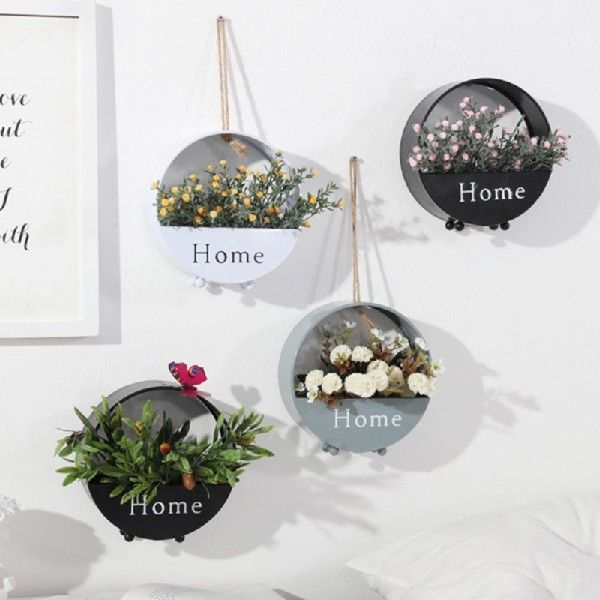 极速Farmhouse Wall Planter Decor Wall Hanging PlanWter Metal