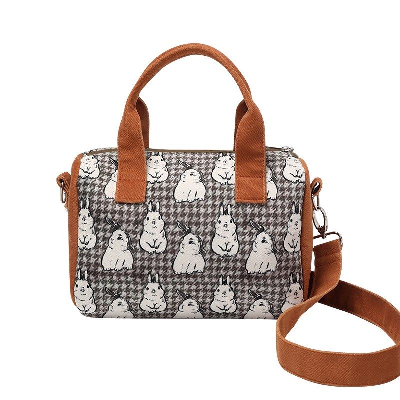 极速国风兔子波士顿枕头包大容量时尚斜挎小包手提单肩Z包复古AC,节庆用品/礼品,文化创意包/袋,淘宝优惠券,粉丝福利购,淘宝优惠卷