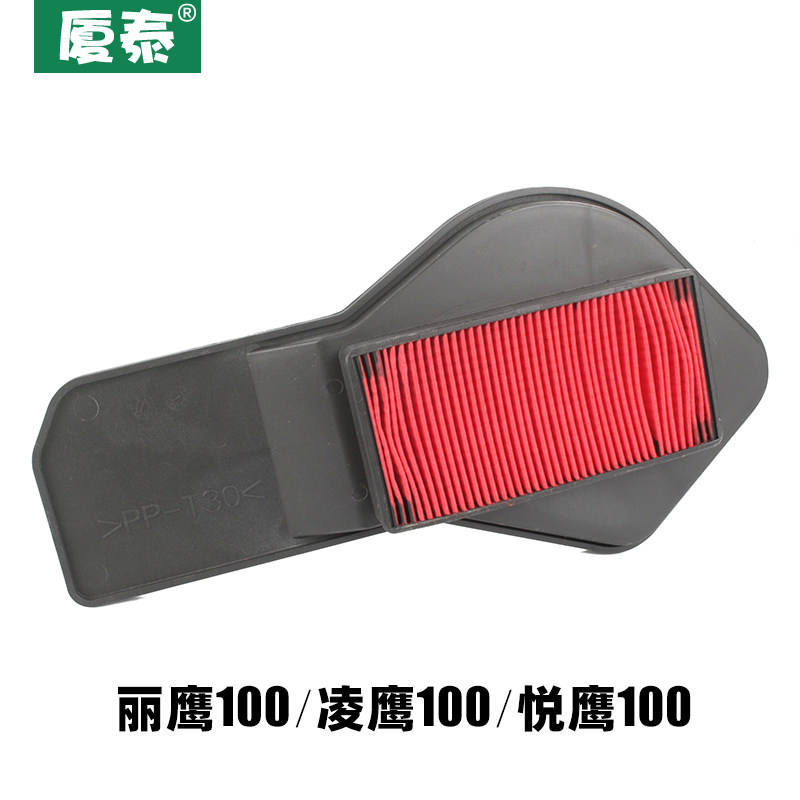 极速雅马哈100踏板摩托车丽鹰凌鹰悦鹰ZY100T-3-4-5-W7-8空气滤芯