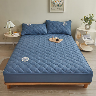 极速A类夹棉床笠单m件全棉床罩席梦思床垫保护罩床套罩防尘罩套三