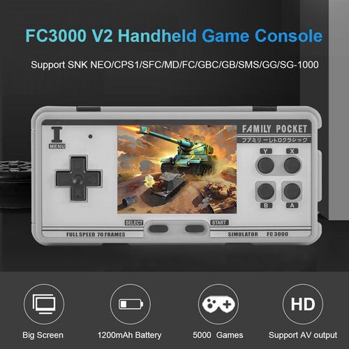 极速FC3000 V2 Classic Handheld Video Game ConsoleU 16G Built