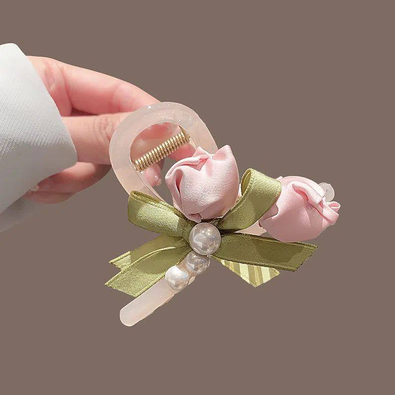 新中式郁金香抓夹高级感